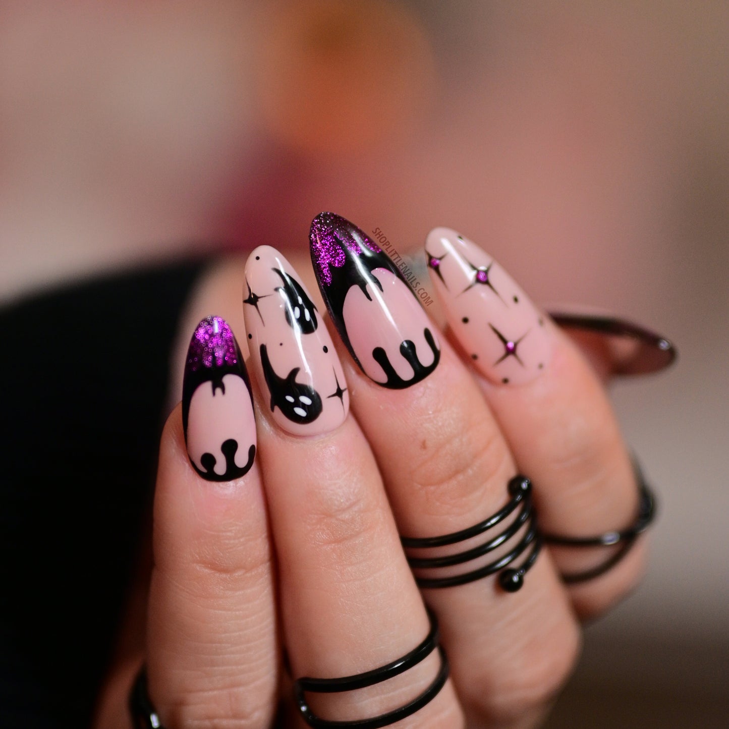 Cat eye Spooks!  | Little Nails Custom Press on Nails