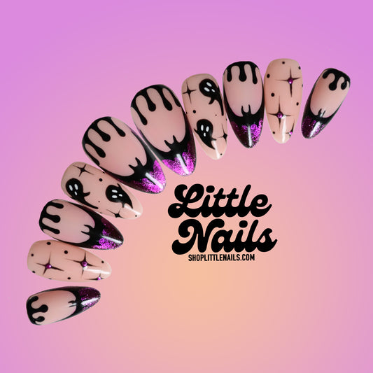 Cat eye Spooks!  | Little Nails Custom Press on Nails
