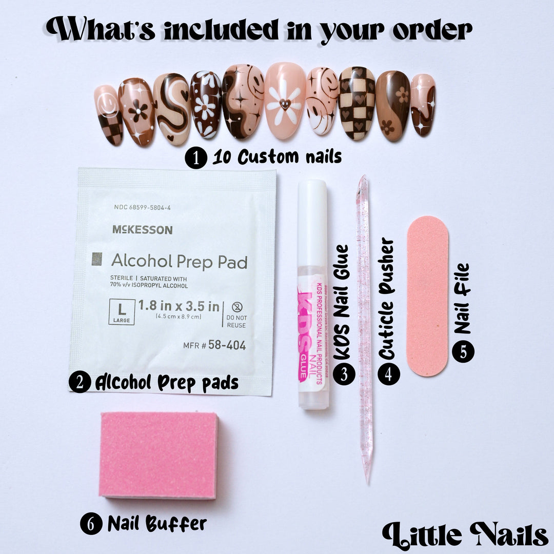 Strawberry fields | Little Nails Custom Press on Nails